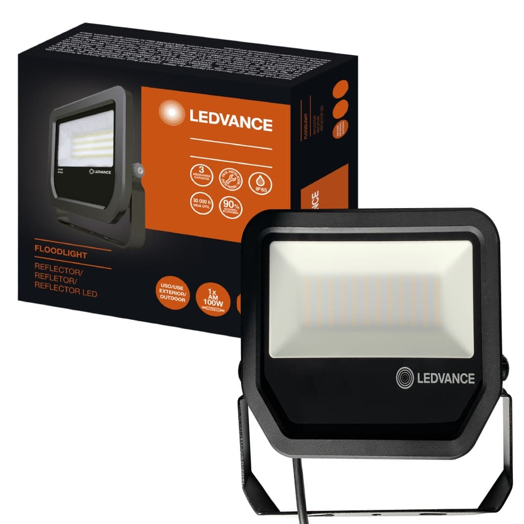 Refletor LED 50W IP65 Preto