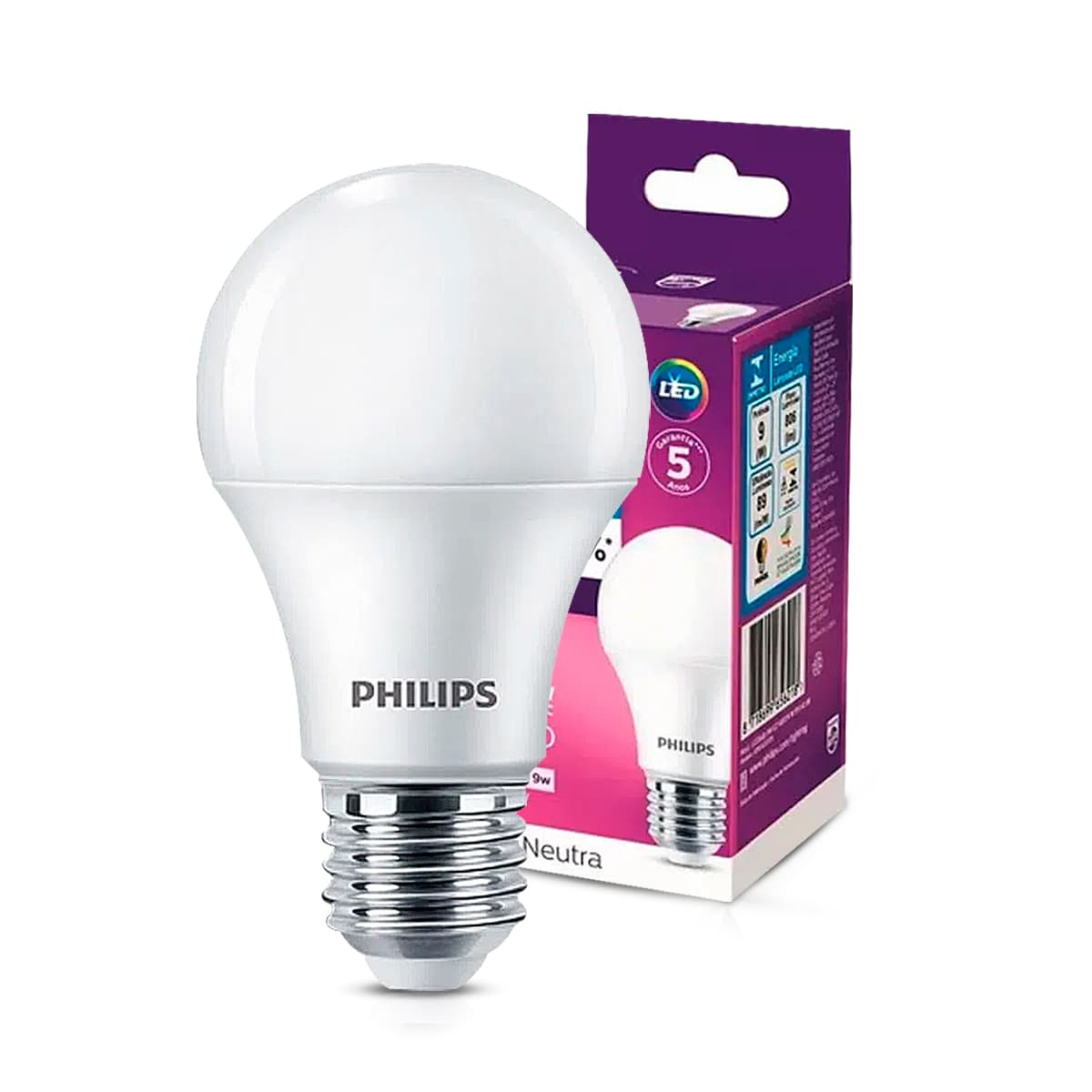 Lâmpada LED Bulbo 9W E27 Branca